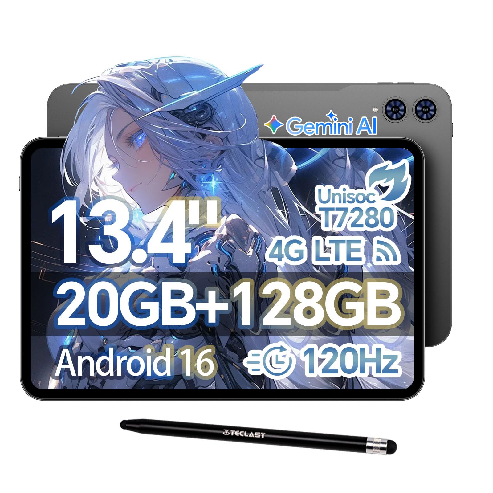 Amazon.co.jp: TECLAST T65 タブレット 13 インチ 26GB RAM+128GB ROM